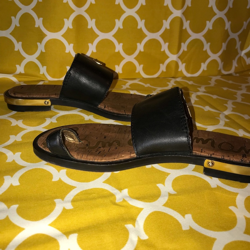 Sam Edelman | Leather Leopard Flynn Sandals 6M - Picture 6 of 8